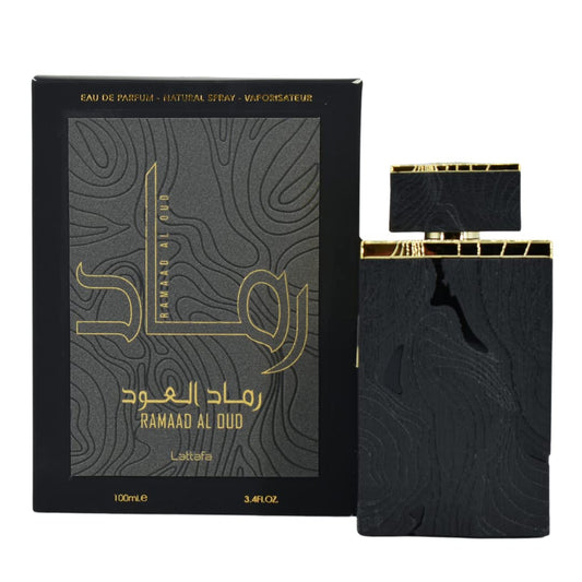 Lattafa Ramaad Al Oud Eau de Parfum Spray for Unisex, 3.4 Ounce - Medaid International