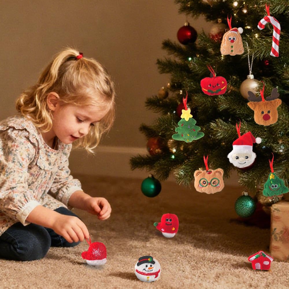 Advent Calendar 2025 with Plush Toys - 24 Days Surprise Plush Advent Calendar, Soft Mini Stuffed Animal Toys Christmas Gift for Kids Teen Boys Girls Adult - Medaid International