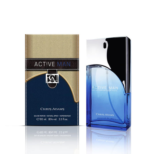 Active Man Eau De Parfum - Pour Homme (for men) 100ml Spray by Chris Adams - Medaid International