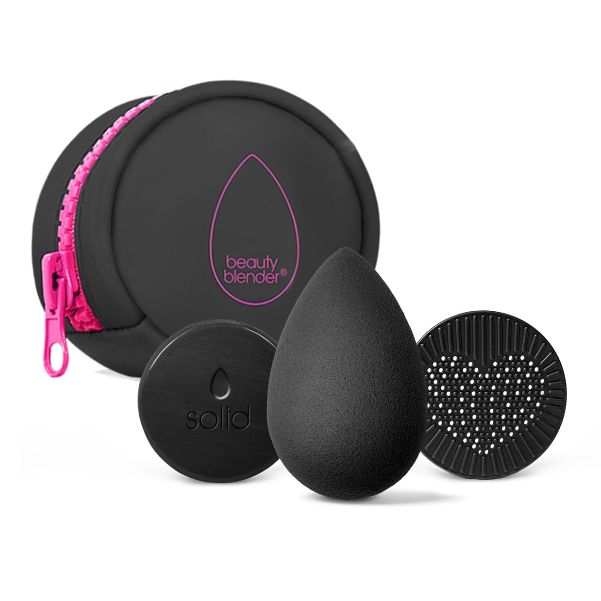 Beautyblender® | Blendercleanser® Solid Charcoal Scented Makeup Sponge & Brush Cleanser + Silicone Scrub Mat, Subtle Lavender Scent, Made in USA, Cleaning Makeup Sponges, Brushes & Applicators, 5.3oz - Medaid International
