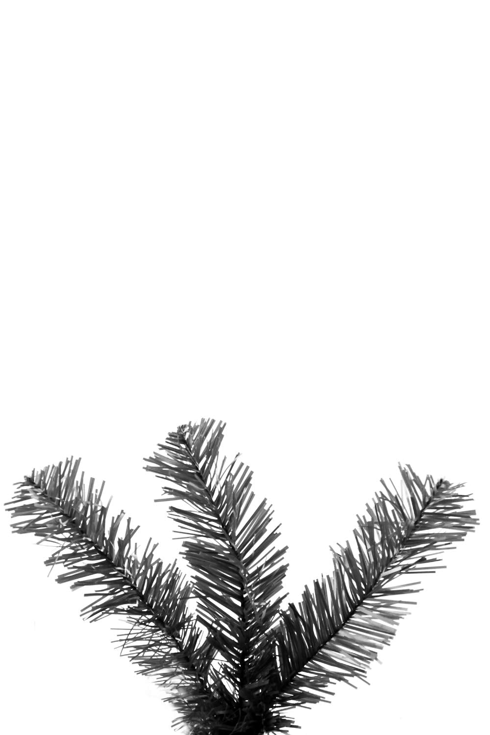 Perfect Holiday 4' Black Canadian Pine Christmas Tree | 291 Tips, Dia 30" | Includes Metal Stand (PVC-4BLK) - Medaid International