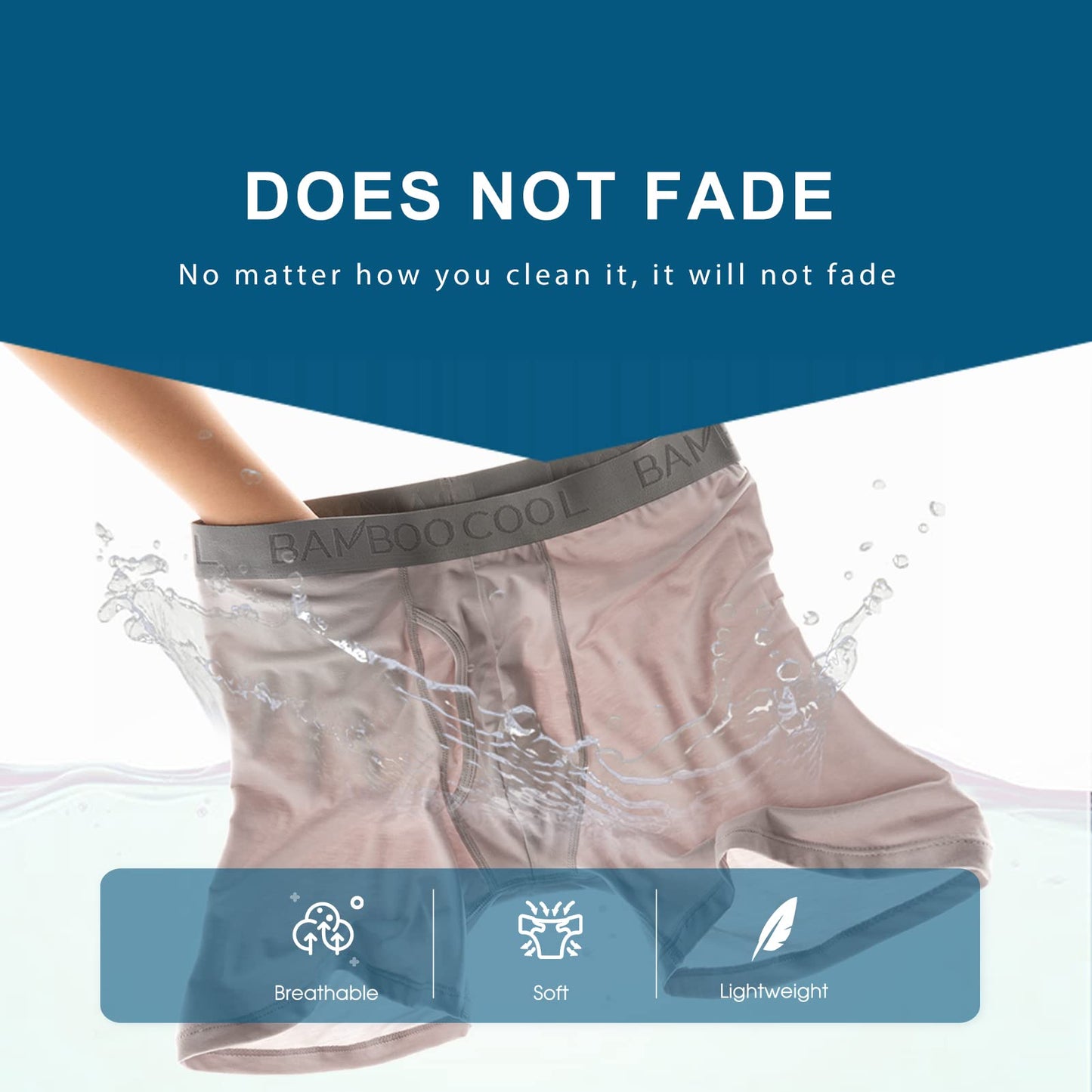 BAMBOO COOL Men's Underwear Boxer Briefs Soft Breathable Performance Underwear for Men 4 Pack(L) - Medaid International