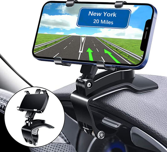 YAOKEEP Universal Car Phone Holder Mount,360 Degrees Rotation Dashboard Phone Holder [Upgrade Clip Never Fall],car Phone Mount for iPhone,Samsung,Google,Nokia,and 4 to 7" Smartphones - Medaid International