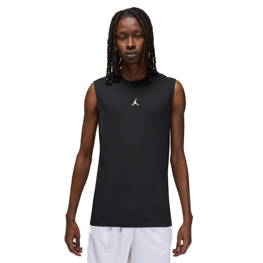 Jordan Sport Men's Dri-FIT Sleeveless Top (Black/White, FN5856-010) Size Small - Medaid International