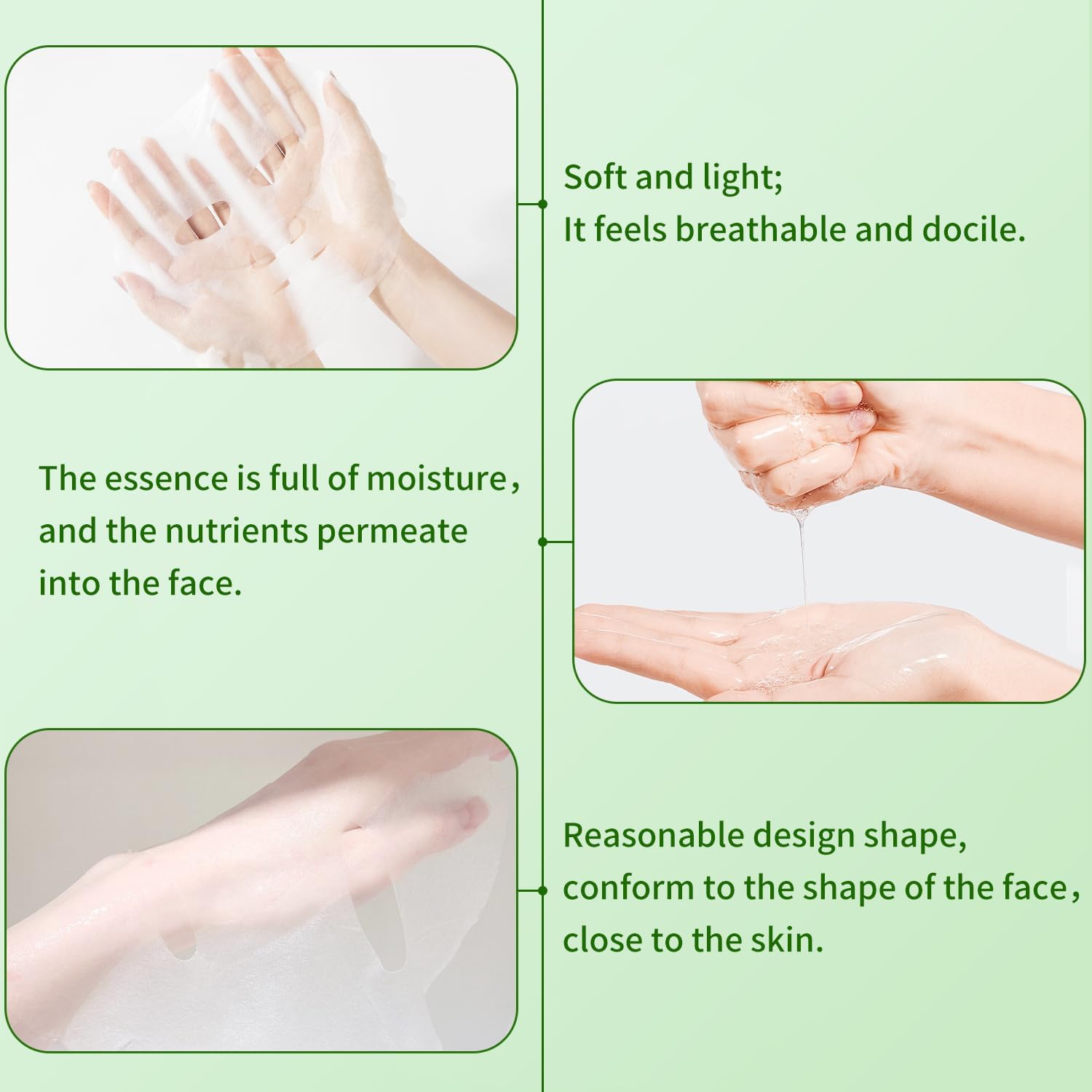 Aloe Vera Face Mask,Hydrating Face Masks Skincare For Dry, Oily,Sensitive Skin,Aloe Facial Skincare Sheet For Moisturizing, Soothing, Calming, Sun Care,Acne, Facial Masks for Women Skin Care 10-Pack - Medaid International