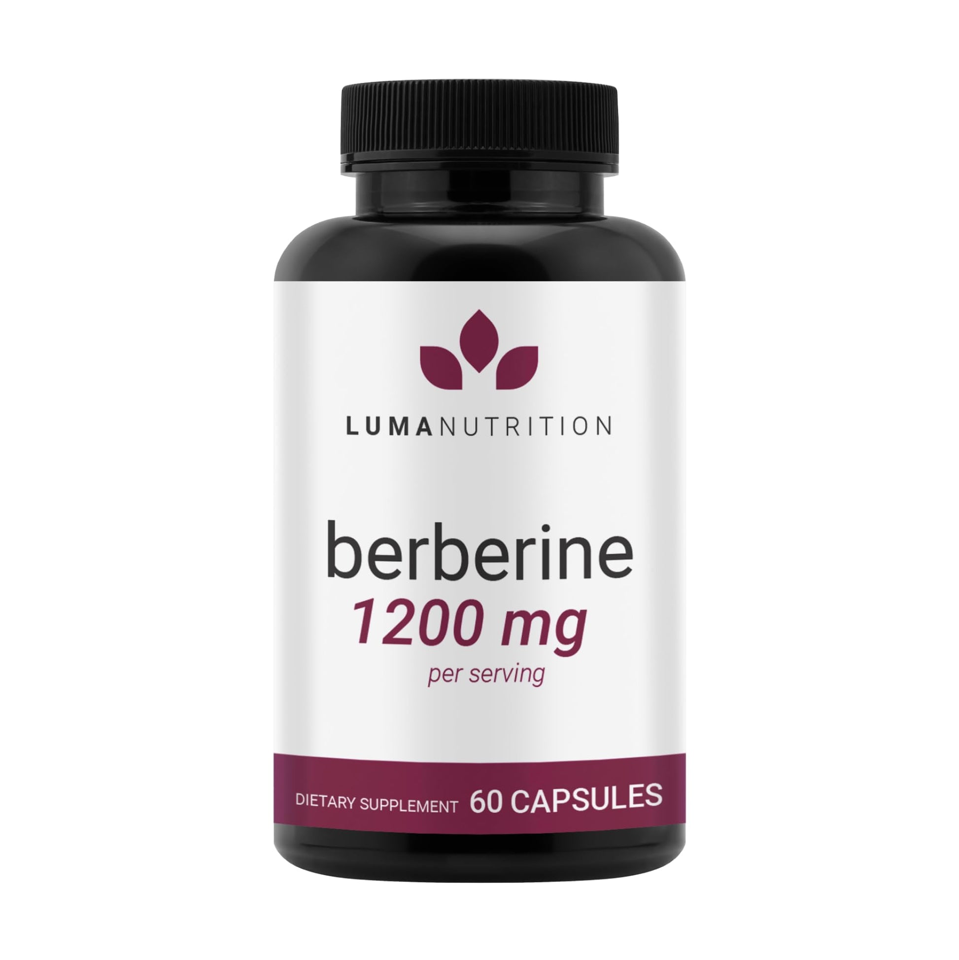 Luma Nutrition Berberine Supplement - Berberine HCL 1200mg Per Serving - Vegan, Gluten Free, Non-GMO - 60 Capsules - Medaid International