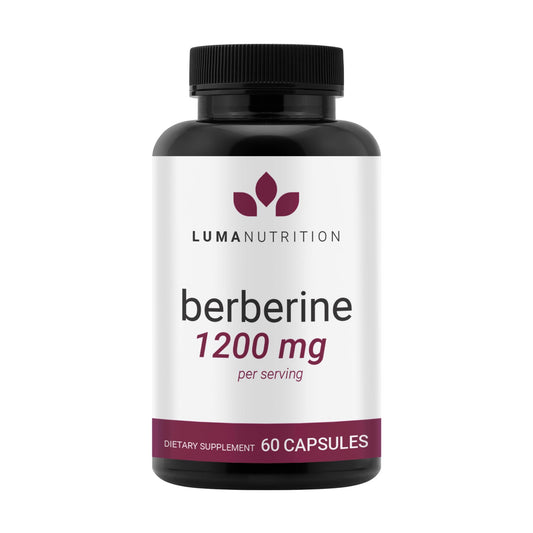 Luma Nutrition Berberine Supplement - Berberine HCL 1200mg Per Serving - Vegan, Gluten Free, Non-GMO - 60 Capsules - Medaid International