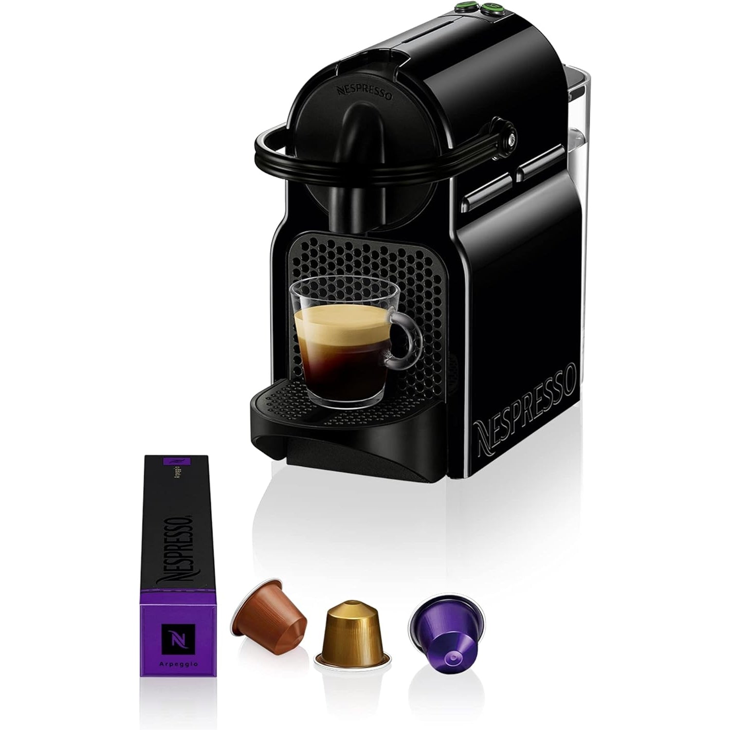 Nespresso Inissia coffee machine by Nespresso, Black - UAE Version - Medaid