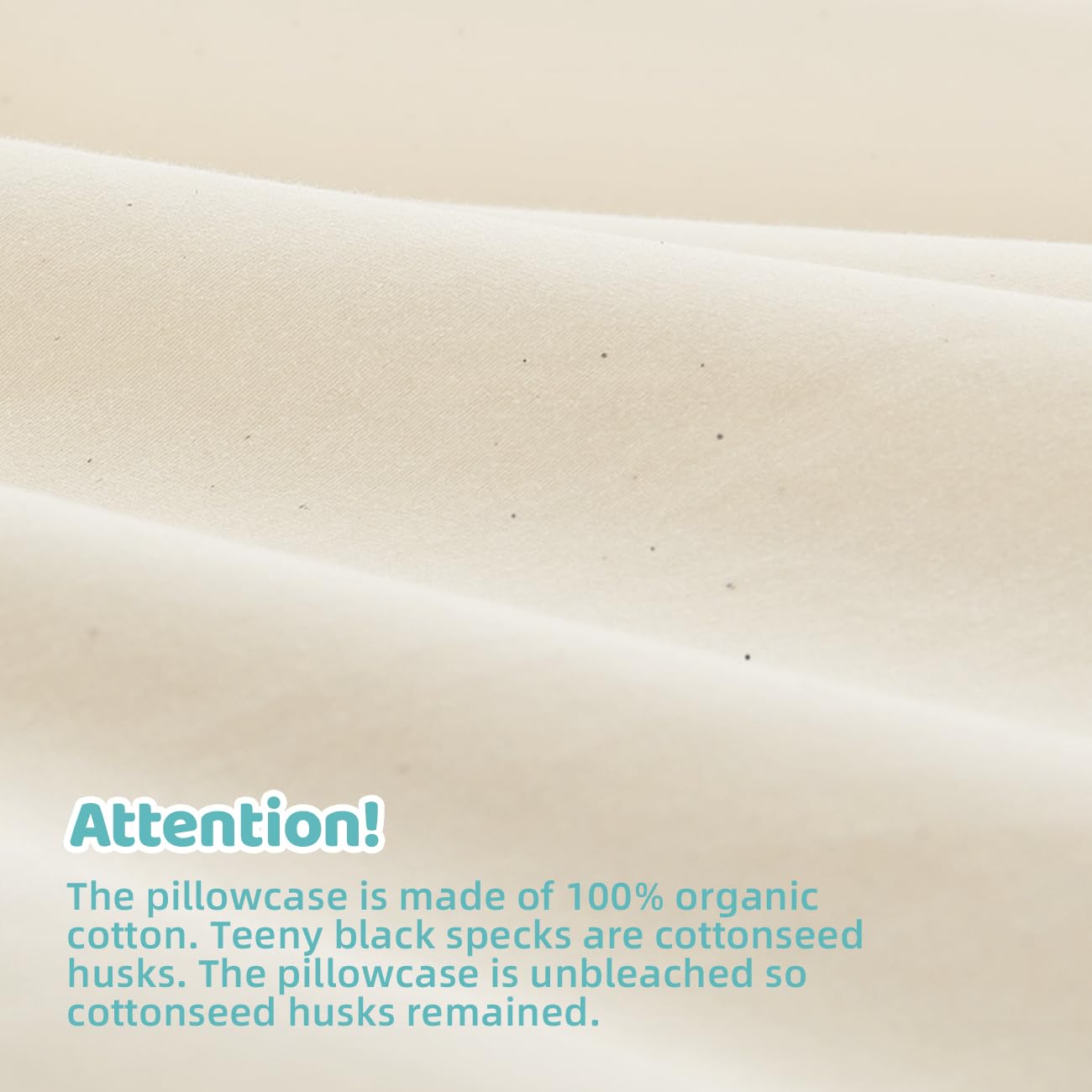 LOFE Organic Pillow with Pillowcase - 20x26 Youth Pillow with 100% Organic Cotton Shell, Adjustable Loft Organic Standard Plilow, Machine Washable, Soft, Perfect for Youth&Adults - Medaid International