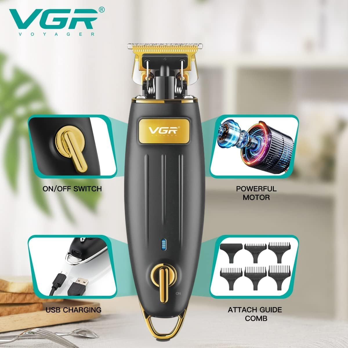 VGR V192 Professional Hair Trimmer - Medaid International