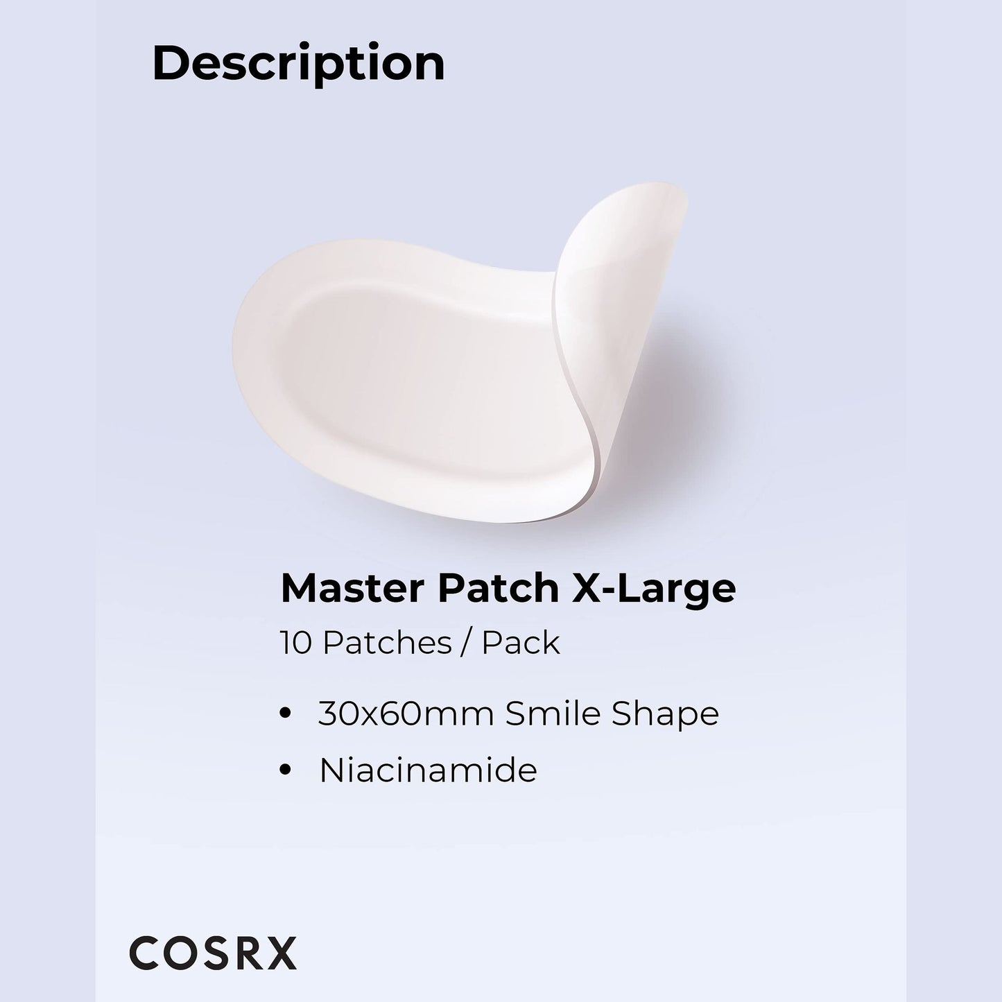 COSRX Master Patch Intensive | Oval-Shaped Hydrocolloid Pimple Patch with Tea Tree Oil & Salicylic Acid | Quick & Easy Blemish, Zit, Spot Treatment (10 Patches (X-Large), 10, Count) - Medaid International