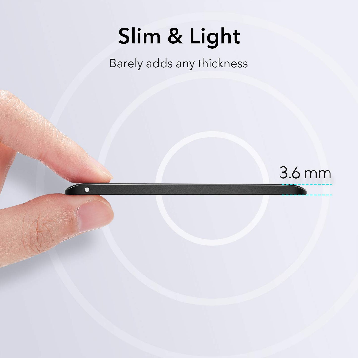 ESR Boost Phone Kickstand, Vertical and Horizontal Stand, Adjustable Angle, Compatible with iPhone Air 17 Pro Max, iPhone 16/15/14/13/12, Samsung Galaxy S25/S24/S23 Series, Google, Black - Medaid International