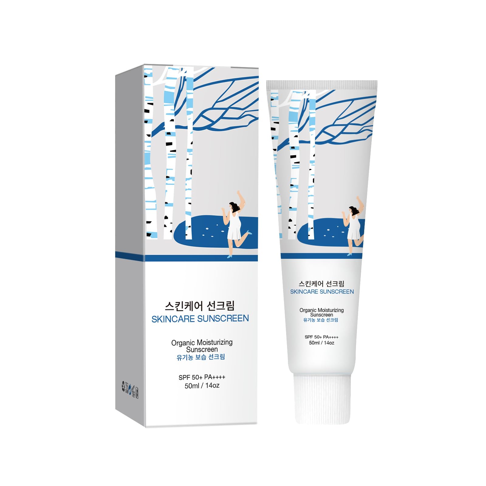 Relief Sun Sunscreen SPF 50+ PA++++ - Birch Juice Moisturizing Sun Cream - Sunscreen for Face No White Cast - Hydrating, Skin Care for All Type (1) - Medaid International