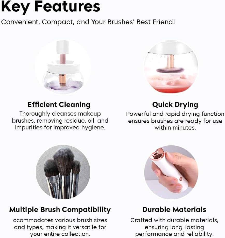 Makeup Brush Cleanser: Cleans All Brush Types & Sizes - Medaid International
