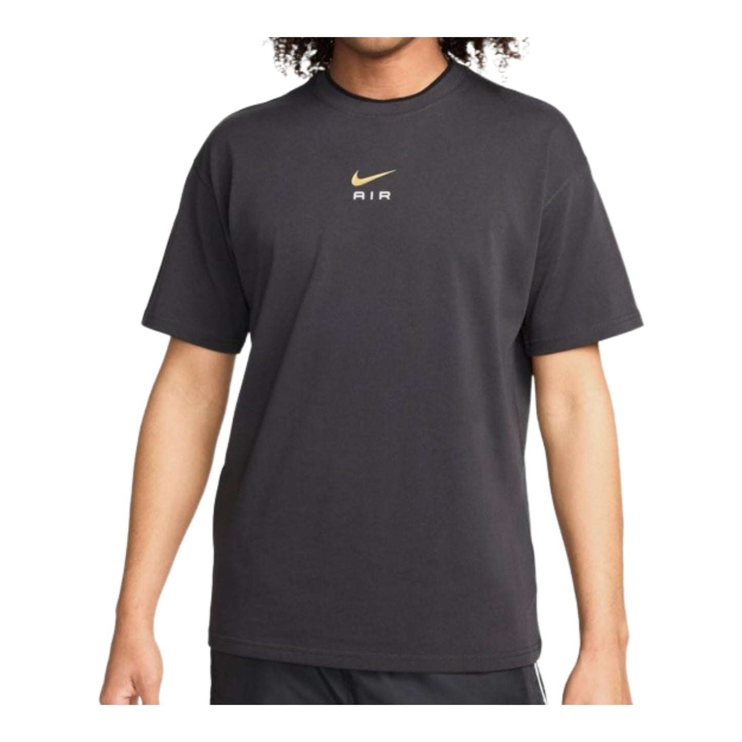 Air Fit Mens Short Sleeve Shirt (Grey/Gold) Size Large - Medaid International