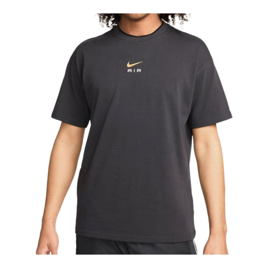 Air Fit Mens Short Sleeve Shirt (Grey/Gold) Size Large - Medaid International