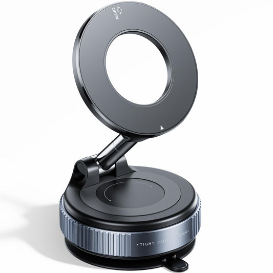REOKILY 2026 Upgraded Vacuum Magnetic Car Phone Holder 360° Reinforced 96LBS Ultra Suction Cup Phone Mount for MagSafe Cell Phone Holders for Your Car/Gym/Mirror Mount for iPhone & Android - Medaid International