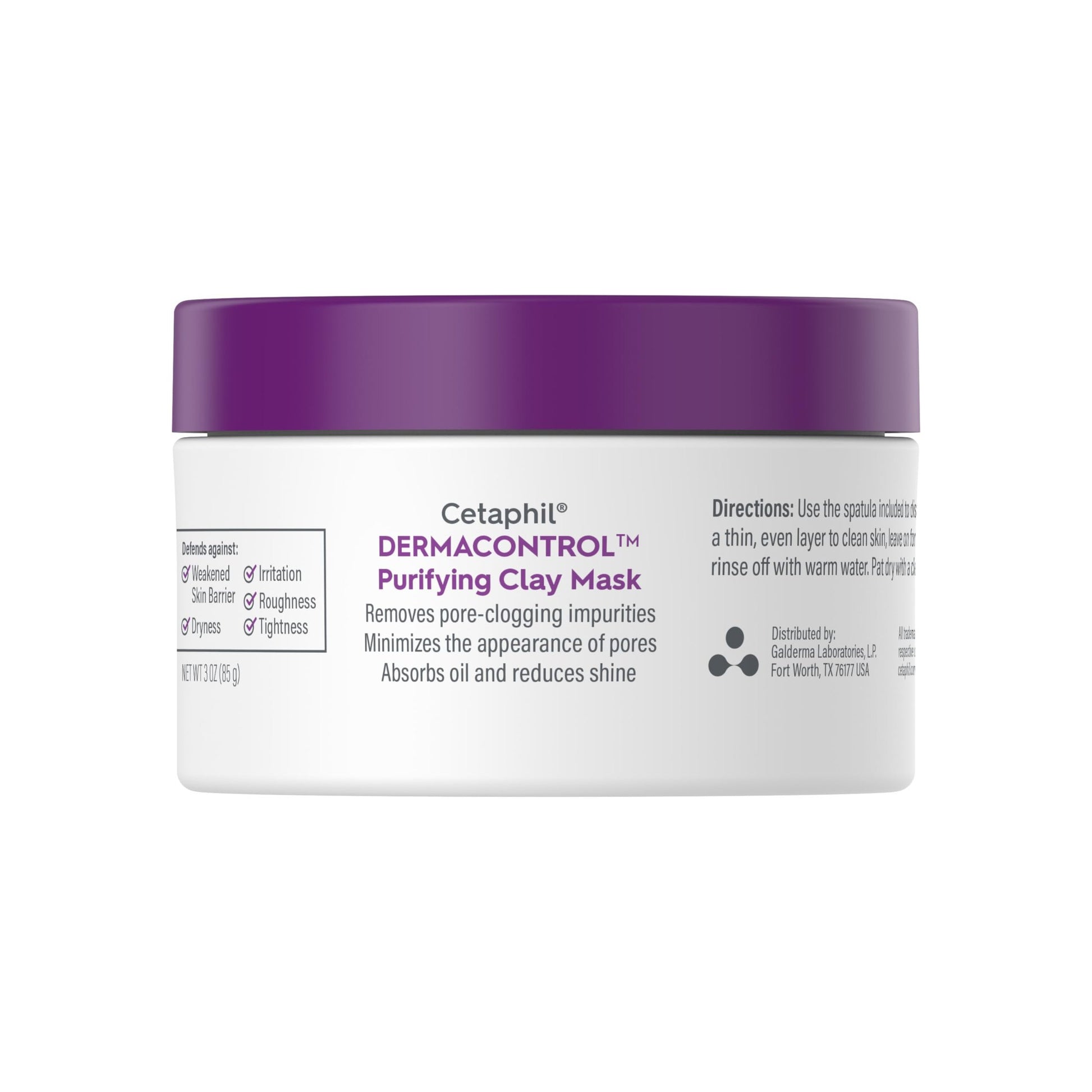 Cetaphil Clay Mask, DermaControl Purifying Clay Face Mask with Bentonite Clay for Blackheads and Pores, Designed for Oily, Sensitive Skin, 3 Oz - Medaid International