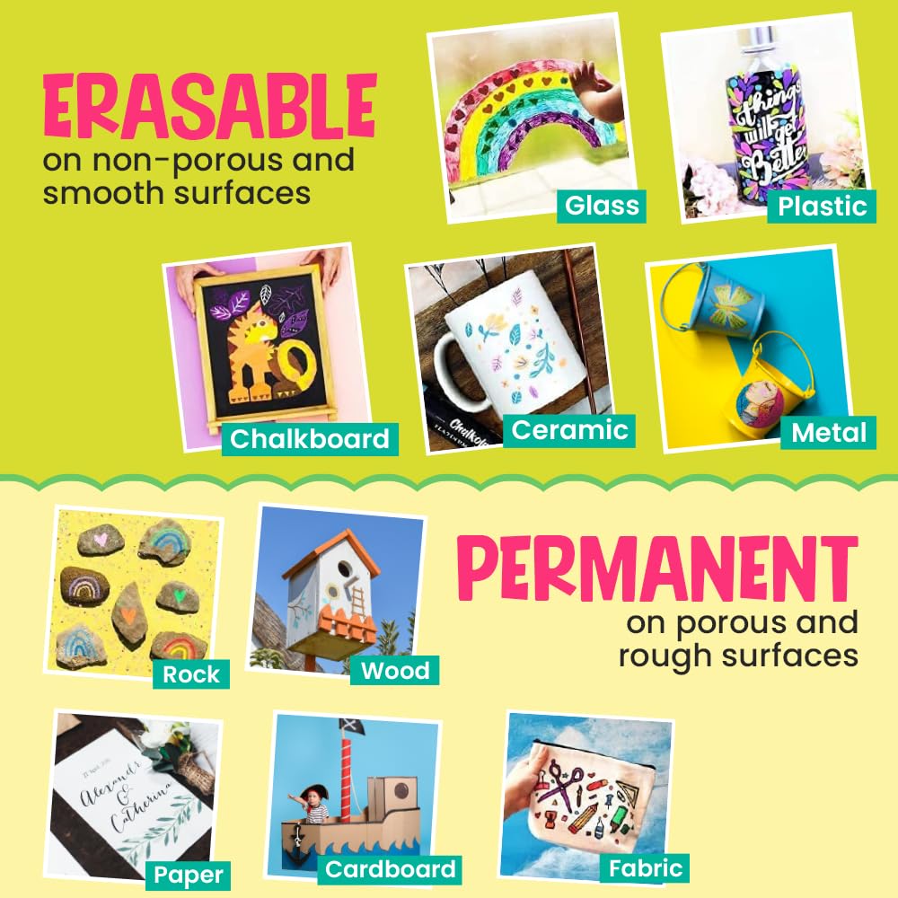 Chalkola Dual Tip Liquid Chalk Markers for Blackboard - (30 Pack, 1mm Fine Tip +5mm Bold) | Wet Erase, Erasable Chalkboard Markers, Chalk Pen for Signs, Car Windows, Wall Calendar, Glass, Board - Medaid International