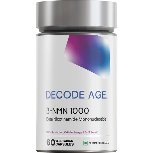 Decode Age NMN Pro UTHEVER 1000 World’s Most Trusted| Ultra-Pure | Slow Down Aging | Cellular Repair | Boost NAD+ | Improve Muscle Strength | Neurological function | Heart health (60 Capsules) - Medaid International
