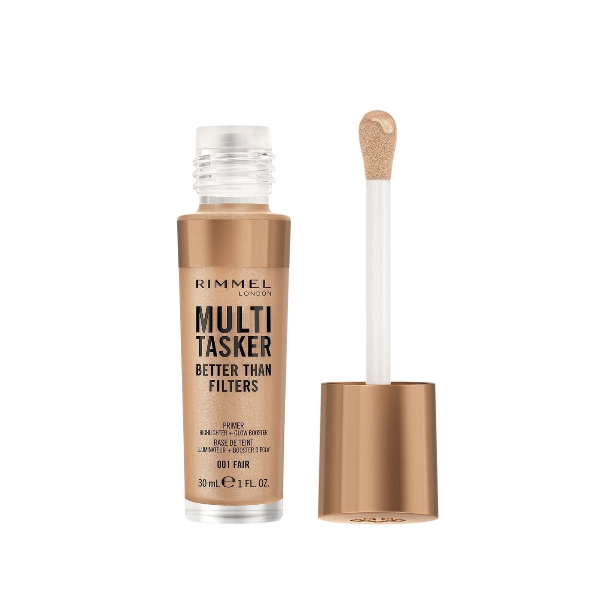 Rimmel Multi Tasker Better Than Filters Primer + Highlight + Glow Booster - Medaid