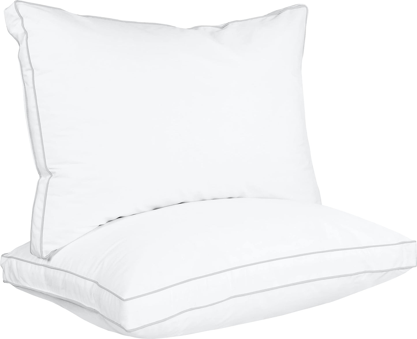 Utopia Bedding Bed Pillows for Sleeping Queen Size (White), Set of 2, Cooling Hotel Quality, Gusseted Pillow for Back, Stomach or Side Sleepers - Medaid International