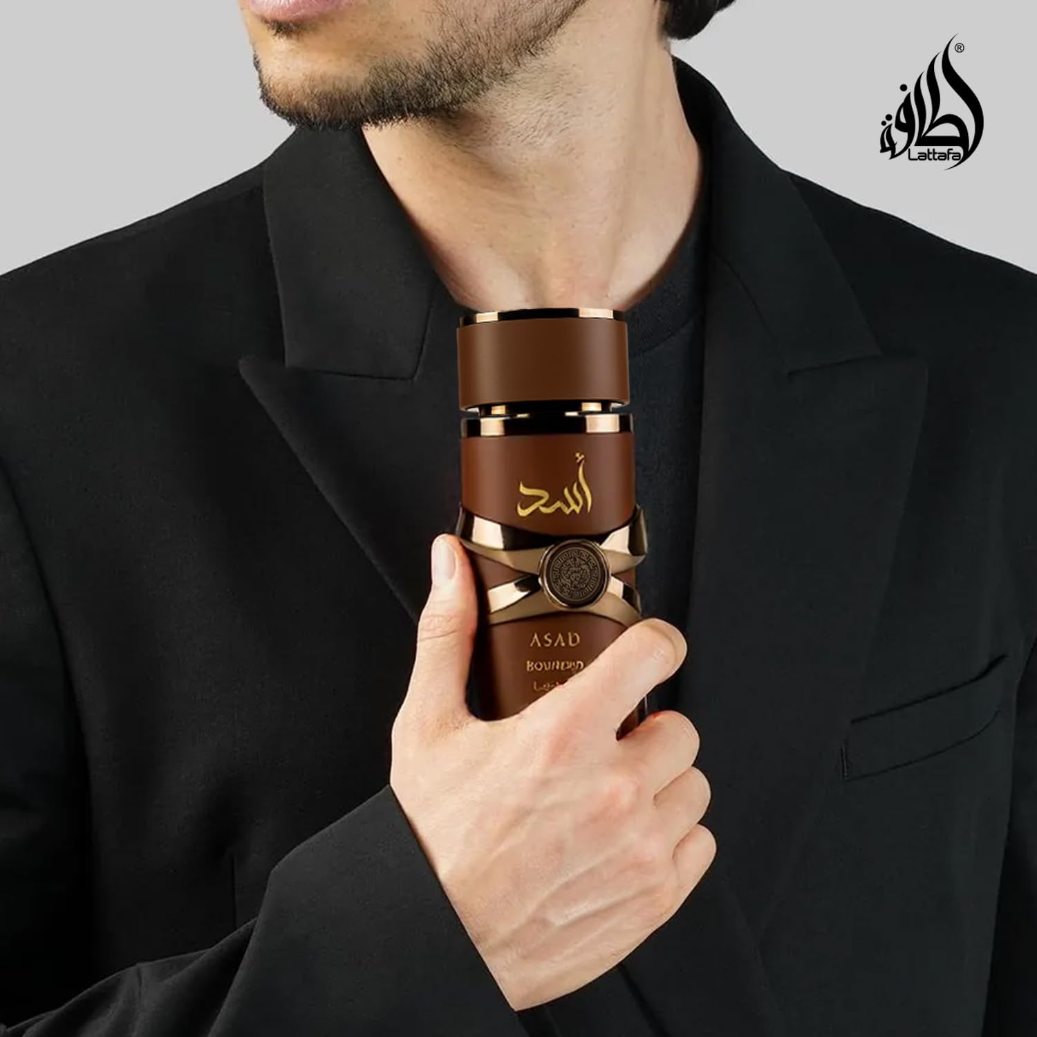 Lattafa Asad Bourbon for Unisex Eau de Parfum Spray, 3.4 Ounce / 100 ml - Medaid International