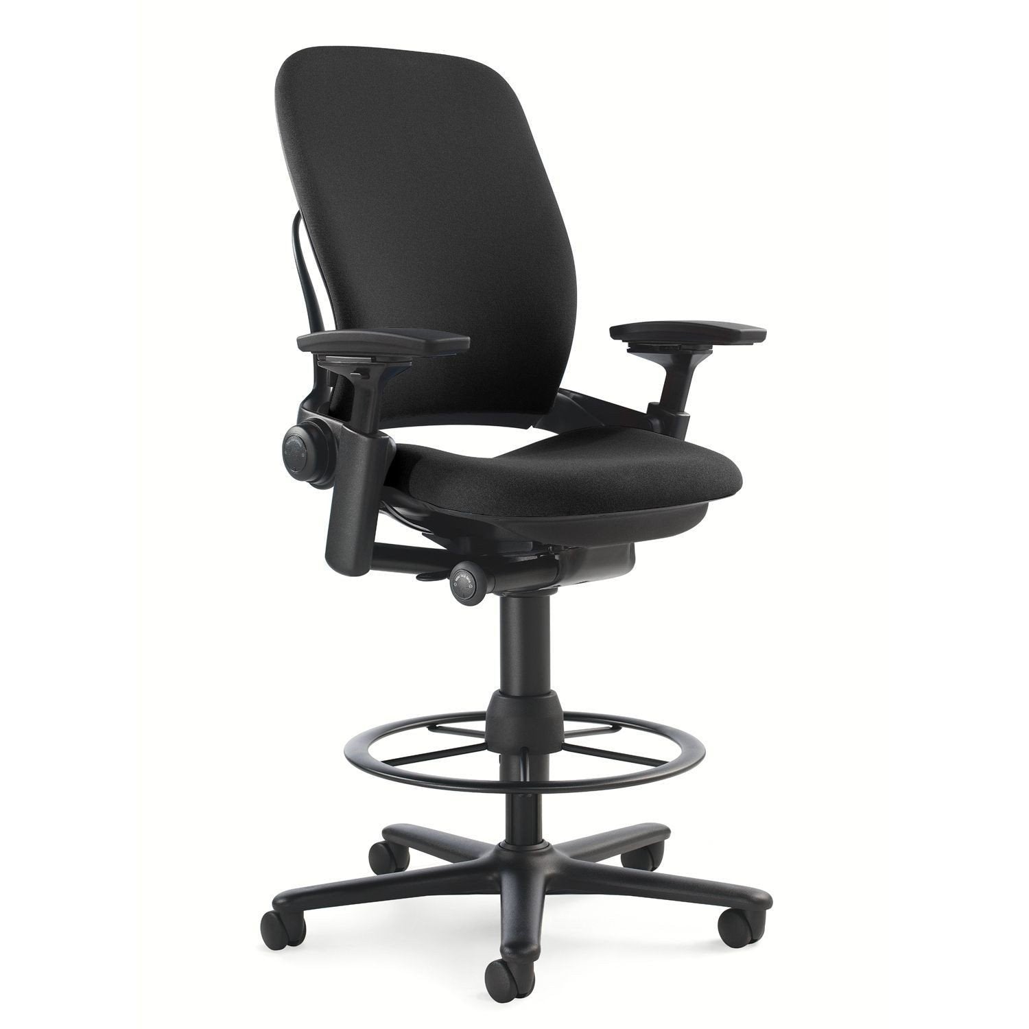 Steelcase Leap Fabric Stool, Black - Medaid International