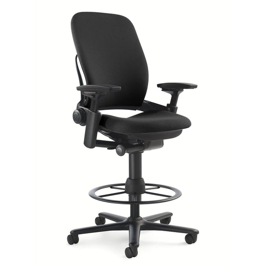 Steelcase Leap Fabric Stool, Black - Medaid International