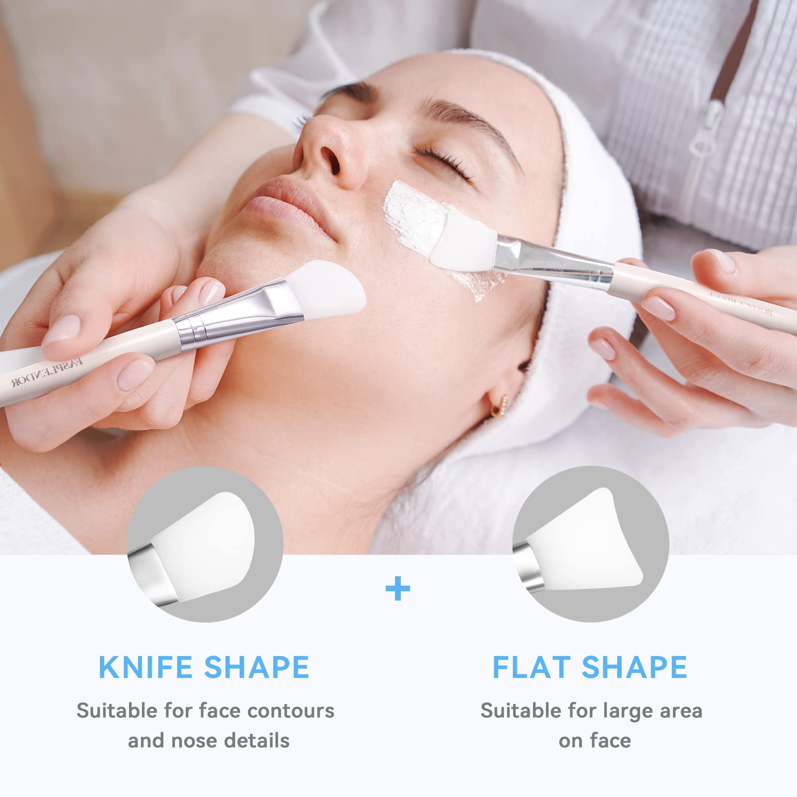 Face Mask Mixing Bowl Set with Silicone Facial Bowls, Brushes, Spatula, Measuring Cup + Scoop, Reusable Makeup Pad, Stylish Makeup Bag, 8 in 1 Esthetician Tool Kit, SPA Quality - Medaid International