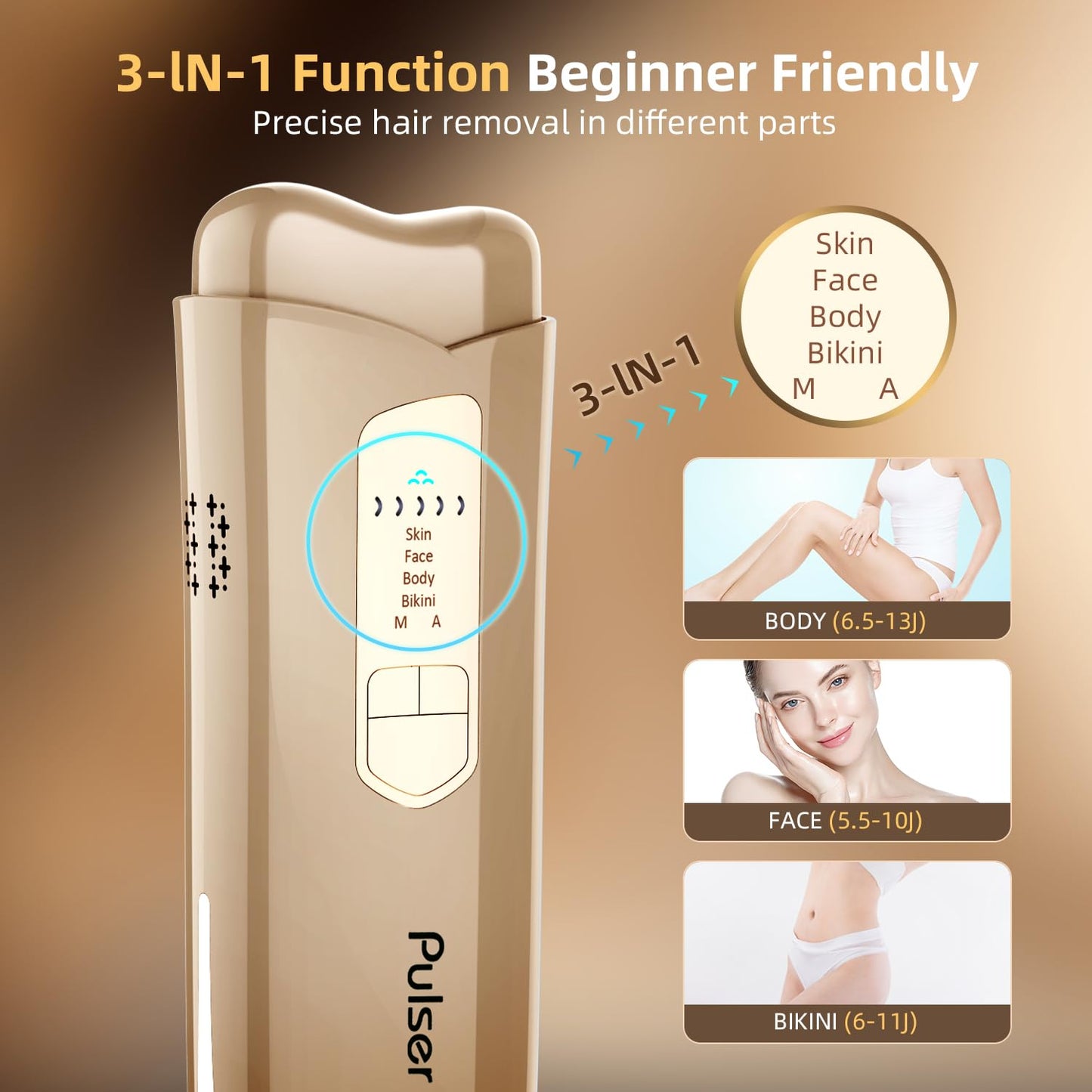 IPL Hair removal for men and women. permanent result with 5 levels energy and ice cooling integrated system for pain free experience. - Medaid International