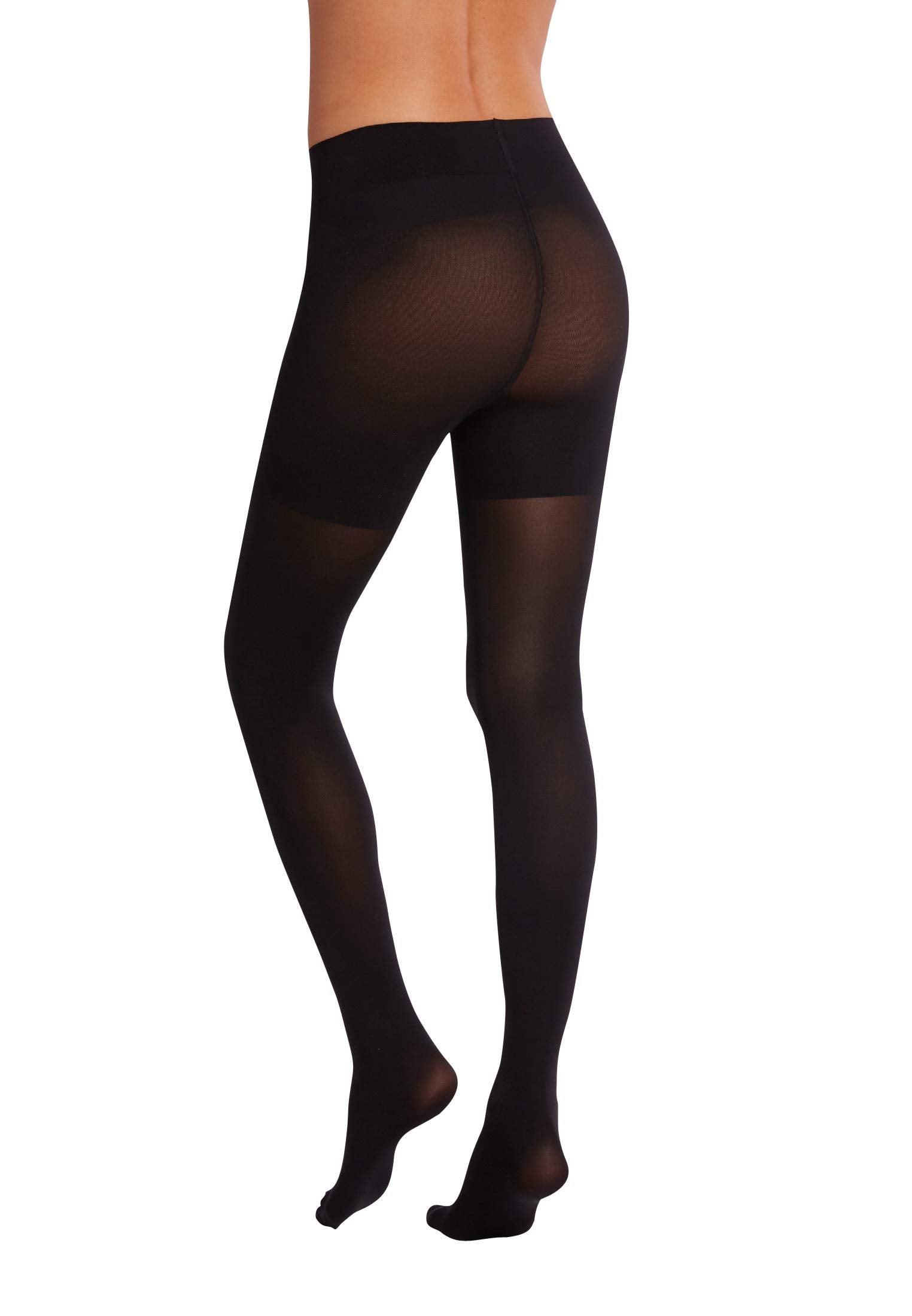 Wolford Tummy 66 Denier Control Top Sheer Tights Pantyhose Hosiery Firm Control Comfortable Fit Flattering Versatile Legwear Black Small - Medaid International
