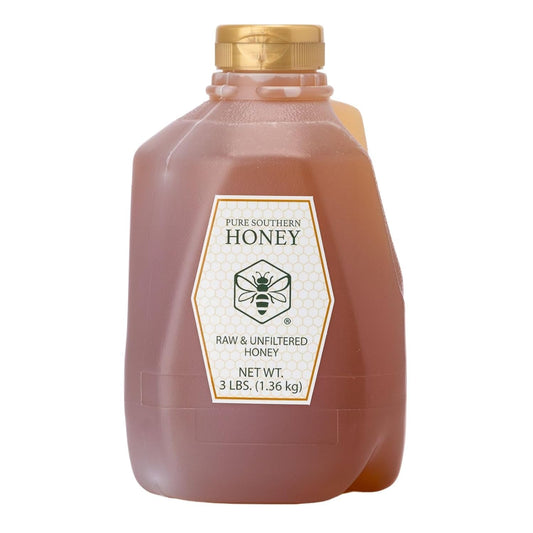 100% Raw & Unfiltered Wildflower Honey - American Made by Pure Southern Honey (48 Ounce) - Medaid International