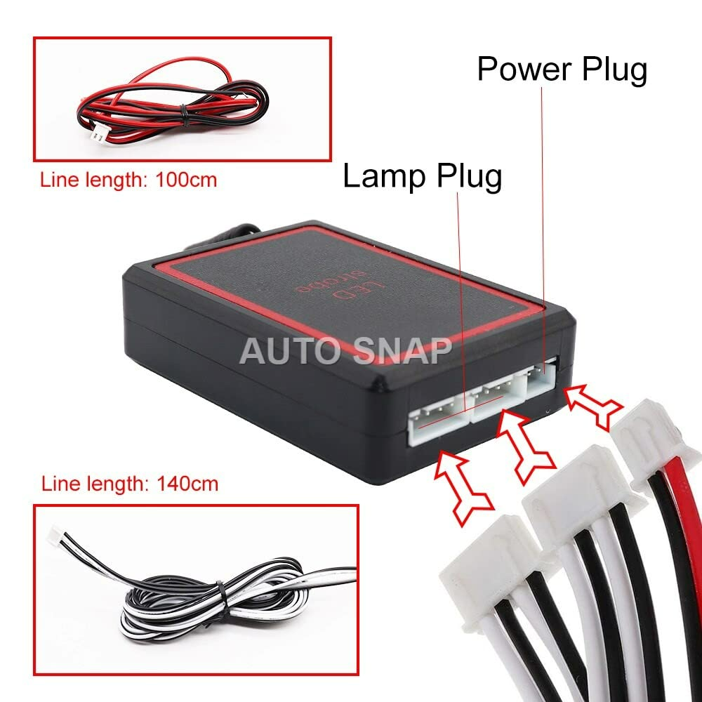 LED Police Lights for Car FSO Strobe Light Wireless Remote Ambulance 12V Emergency Warning Flash Strobe Car Accessories - Medaid International