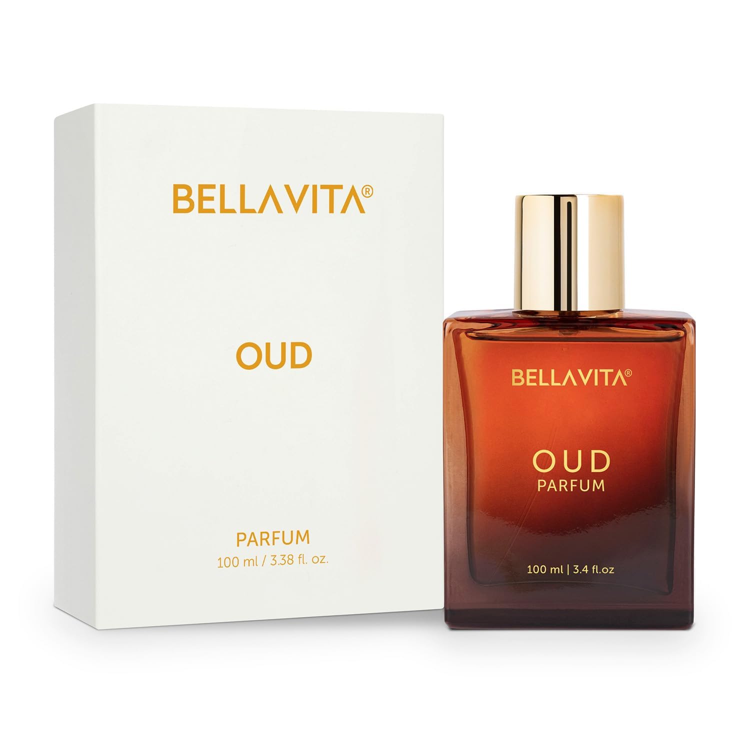 BellaVita Luxury Oud Unisex Perfume (3.4 fl.oz) | Premium Men & Women Parfum Fragrance | Warm Vanilla Perfume Oil | Long-Lasting & Warm Woody Arabic Parfum | Vegan & Cruelty-Free - Medaid International