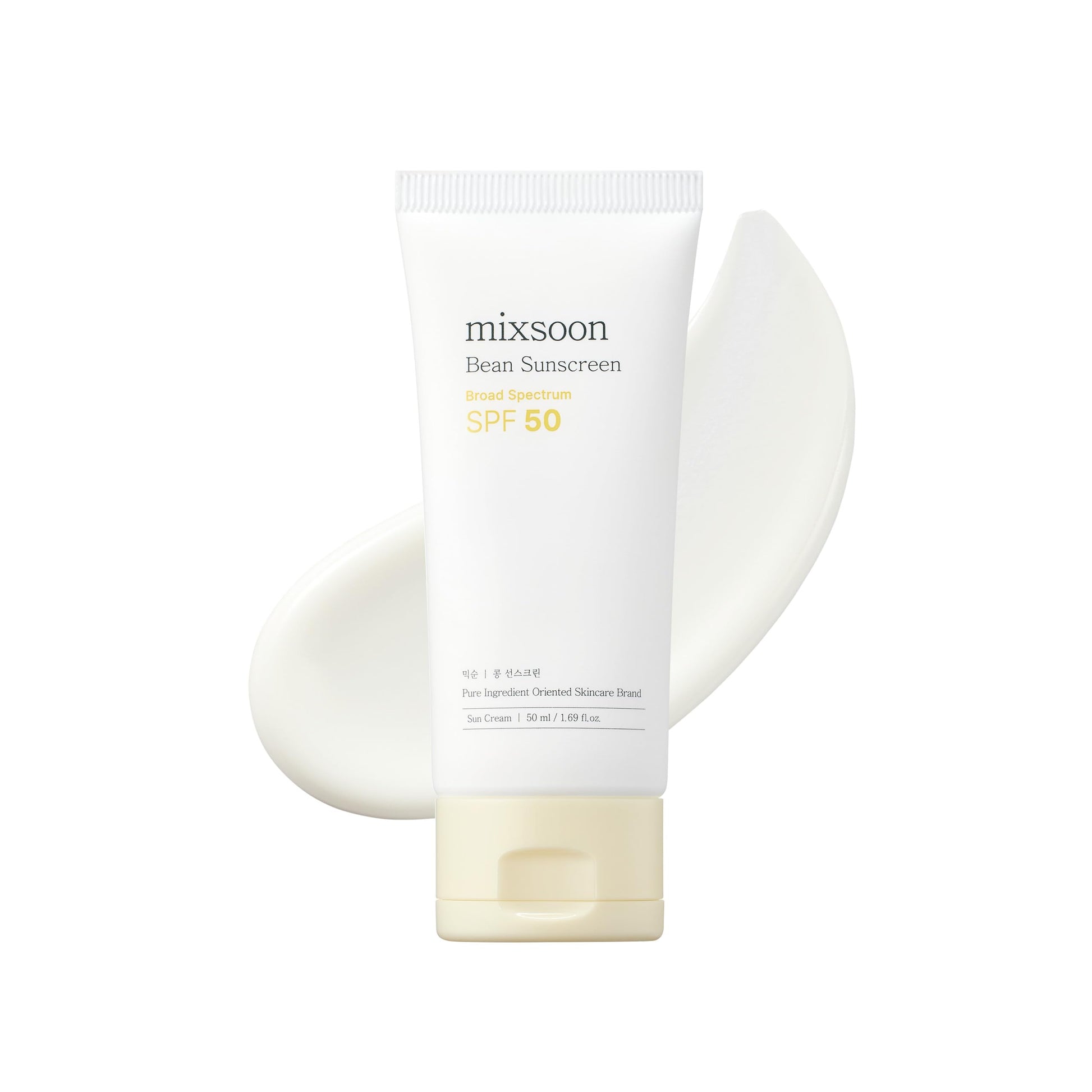 mixsoon Bean Sunscreen-Lightweight Airy Texture SPF 50 Face Sunscreen, No White Cast, Non-Sticky 50ml / 1.69 fl.oz. Korean Glass Skin Care - Medaid International