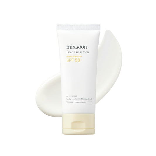 mixsoon Bean Sunscreen-Lightweight Airy Texture SPF 50 Face Sunscreen, No White Cast, Non-Sticky 50ml / 1.69 fl.oz. Korean Glass Skin Care - Medaid International