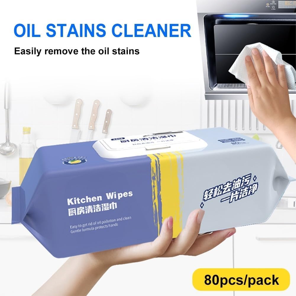Kitchen Cleaning Wet Wipes (80 wipes) - Medaid International