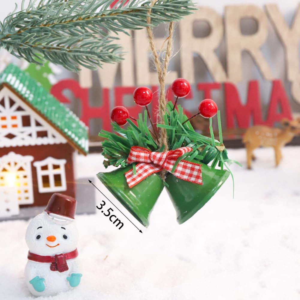 1 Pc Red Christmas Bells, Tree Hanging Ornament Metal Jingle Bells for Christmas Holiday Decoration - Medaid International