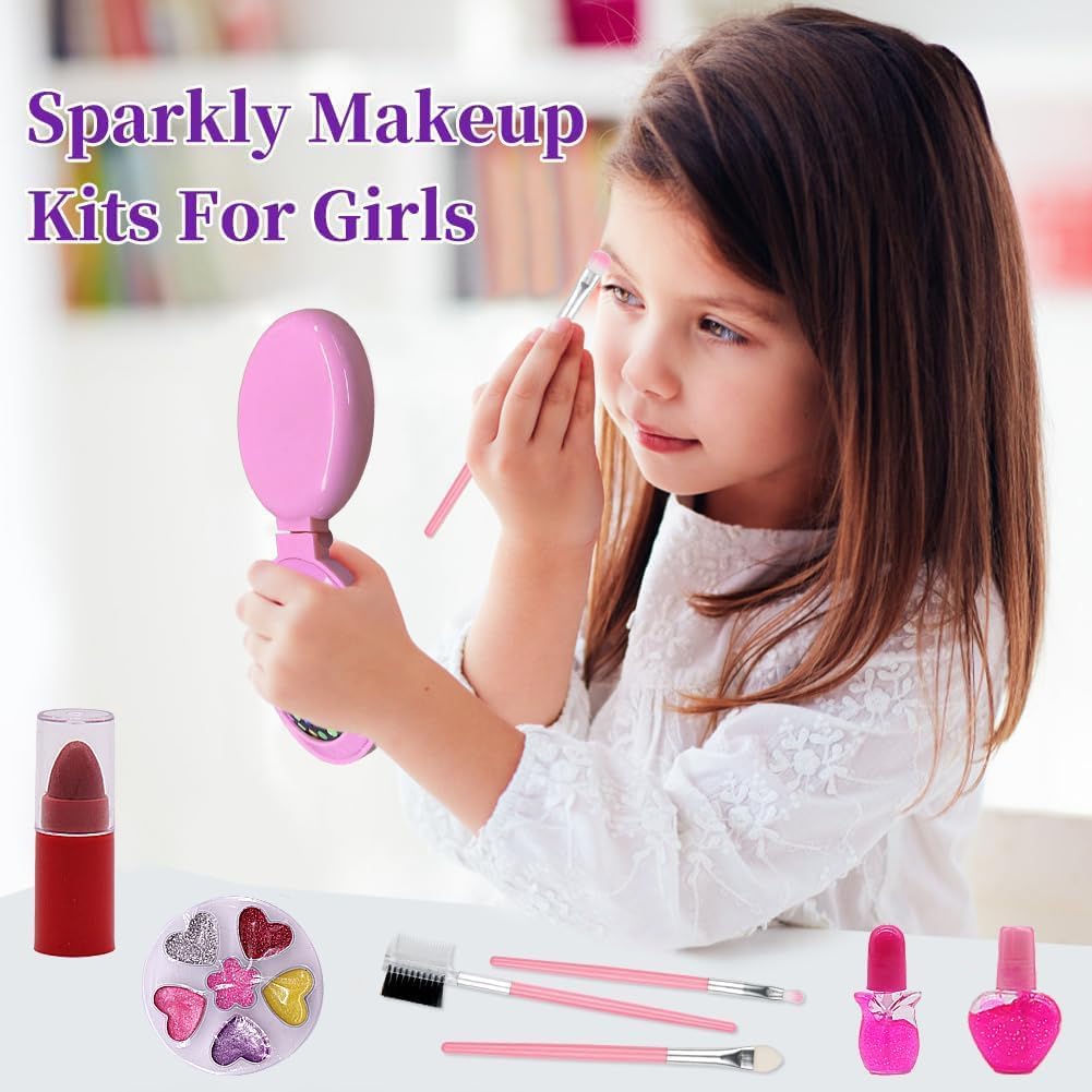 Advent Calendar 2025 Girls Makeup, 24 Days Beauty Advent Calendar Countdown Christmas Gifts Washable Cosmetics for Girls Xmas Makeup Gifts - Medaid International