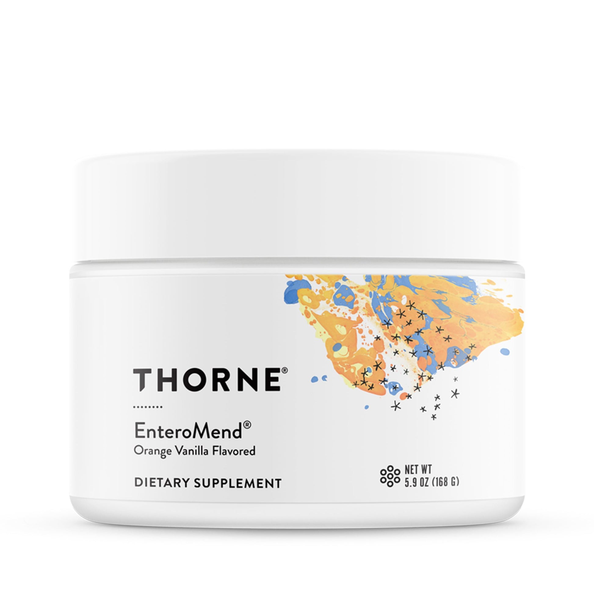 THORNE - EnteroMend - Botanical and Amino Acid Formula to Support Intestinal Health* - Orange Vanilla Flavor - 5.9 Oz - Medaid International