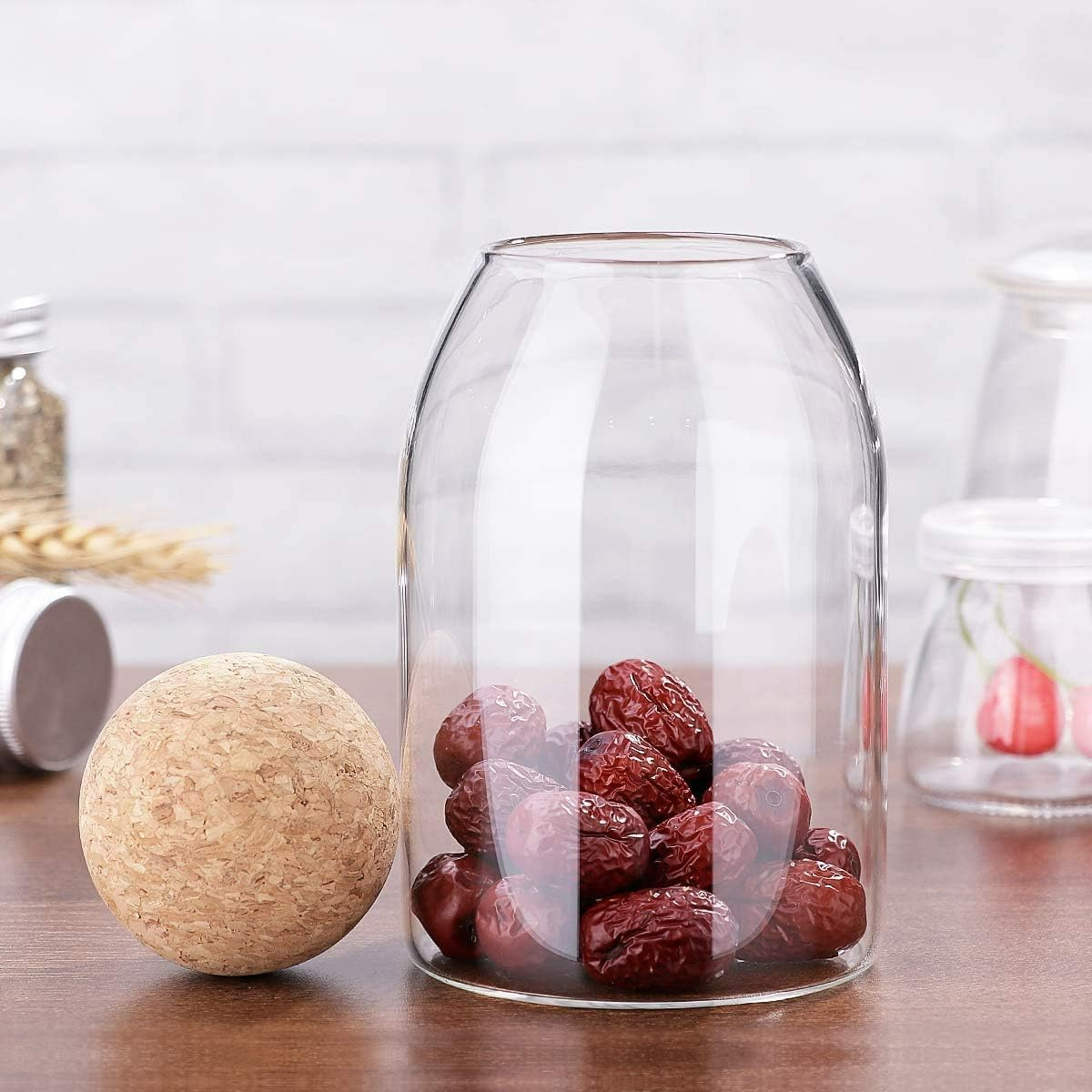800ml Glass Storage Jar with Bamboo Lid - Medaid International