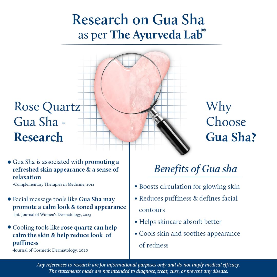 Blue Nectar Kumkumadi Oil with Gua Sha | Ayurvedic Face Oil for Glowing Skin | Natural Face Serum for Women & Men with Gua Sha Stone (26 Herbs, 1 Fl Oz) - Medaid International