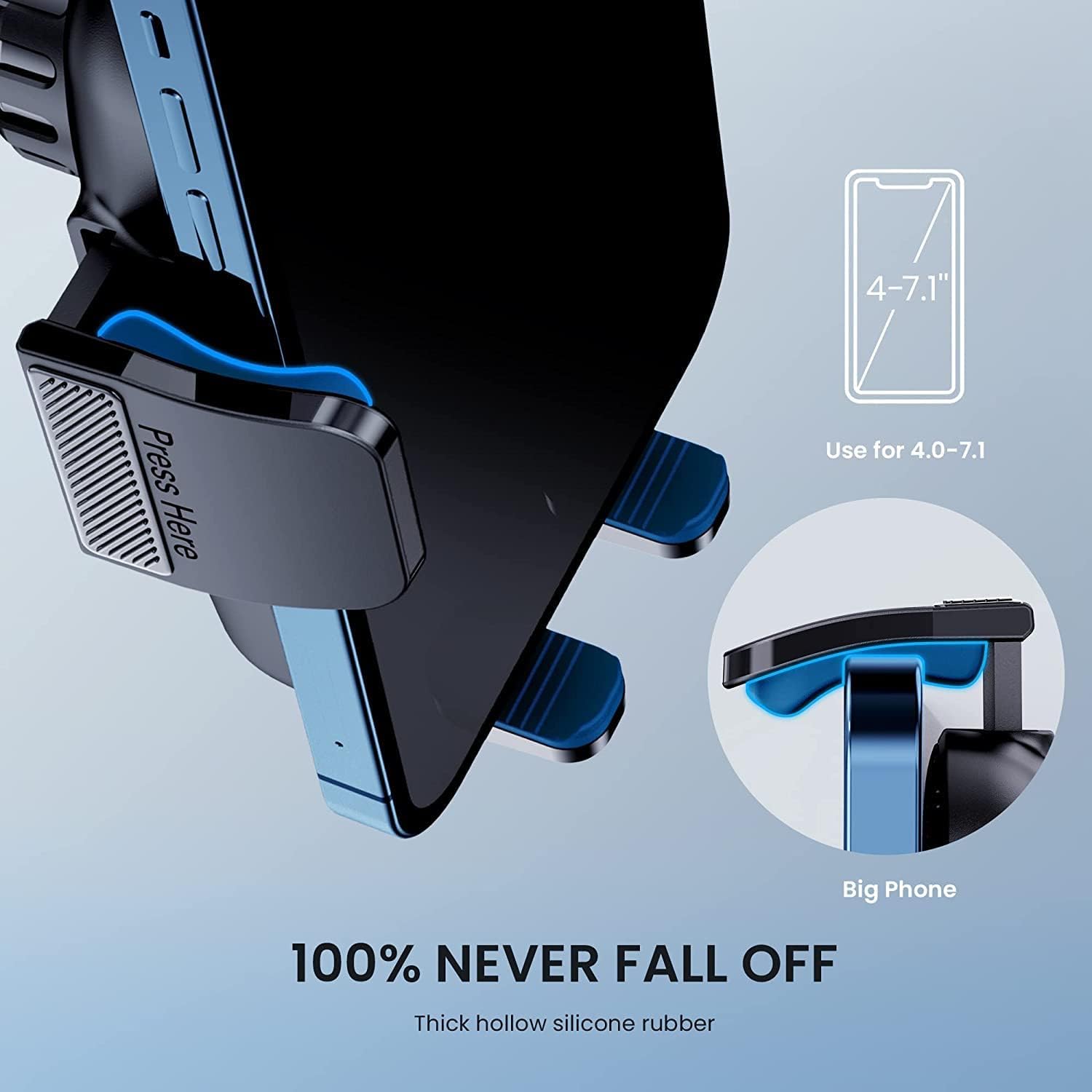 TICILFO Phone Mount for Car Phone Holder [Military-Grade Suction & Stable Clip] Car Phone Holder Mount Windshield Dashboard Air Vent Universal Automobile Mount Fit for All iPhone Android Smartphones - Medaid International