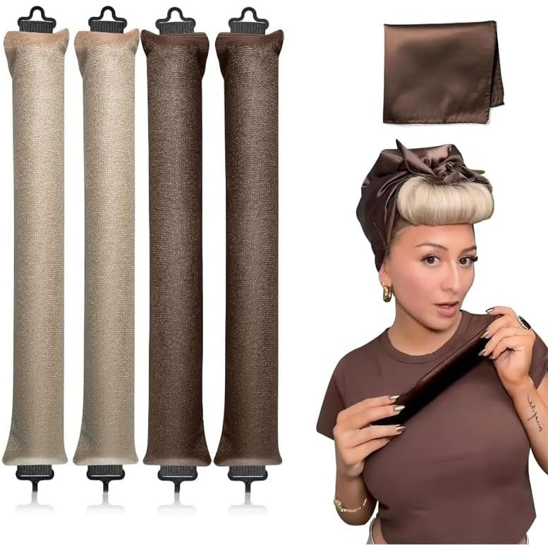 Curling Iron No Heat Curls Amazon Kitsch Satin Heatless Curling