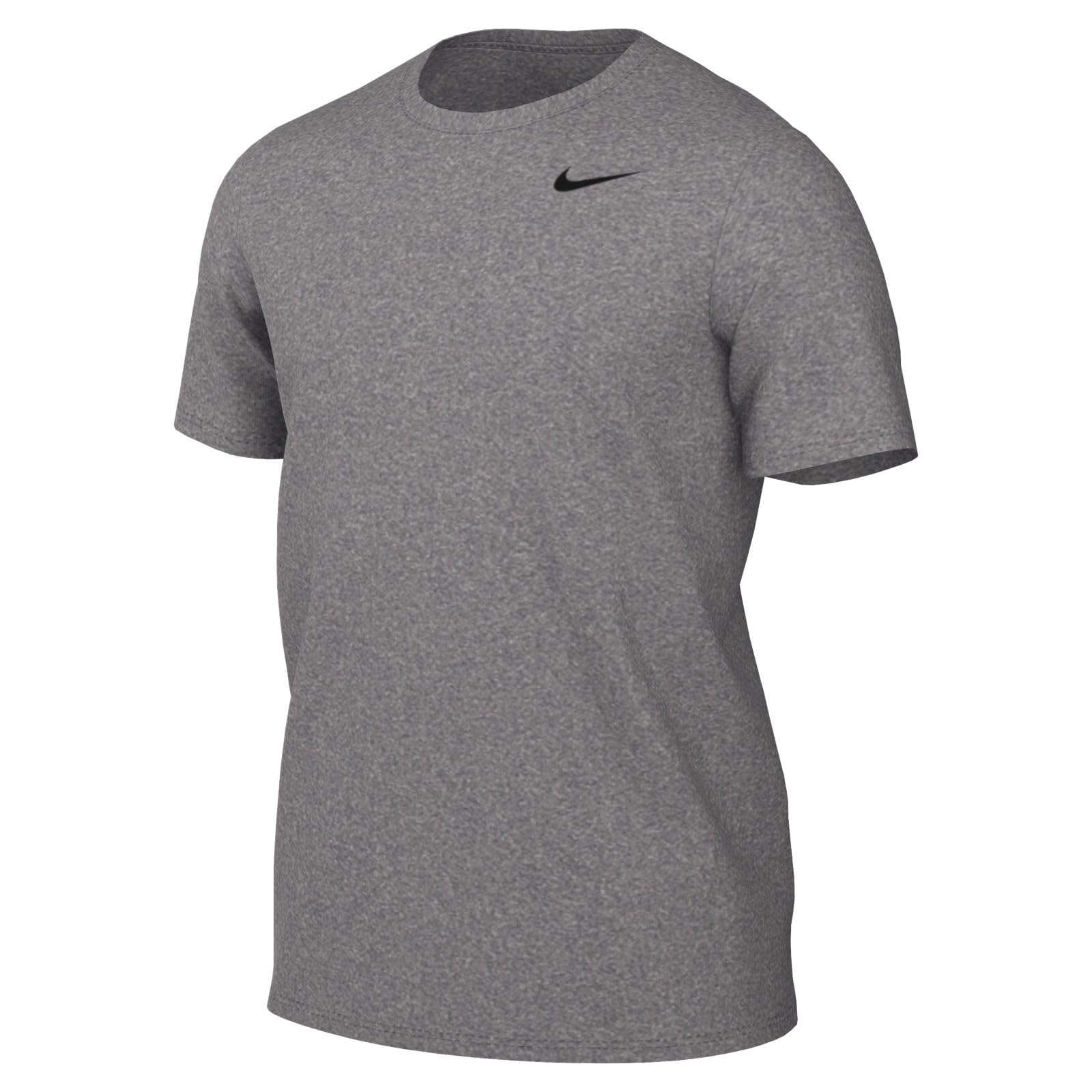 Nike Men's Dri-Fit Legend Fitness T-Shirt, Tumbled Grey/Flt Silver/Heather/Black, X-Large - Medaid International