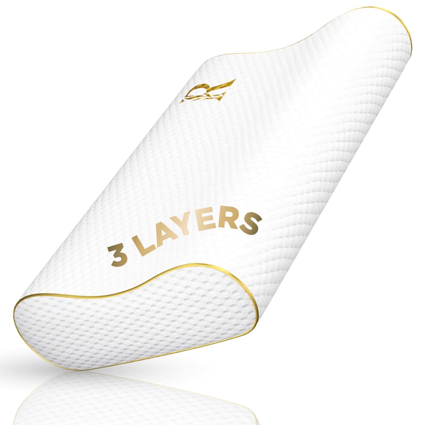 Royal Therapy King Memory Foam Pillow – Ergonomic Cervical Pillow for Neck and Shoulder Pain – Medium Firm Contour Pillow for Side, Back, and Stomach Sleepers – CertiPUR-US Certified - Medaid International