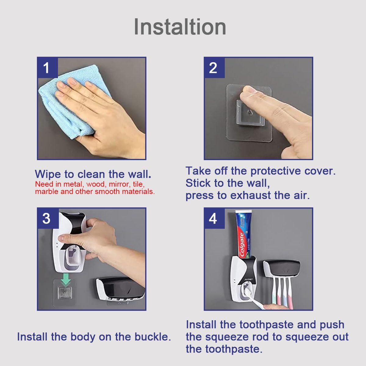 Automatic Toothpaste Squeezer & Toothbrush Dispenser - Medaid International