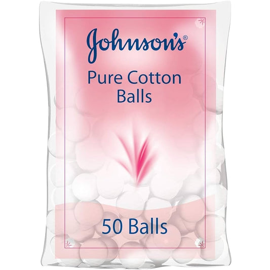 Johnson's Cotton Wool Balls - 50 Balls - Medaid