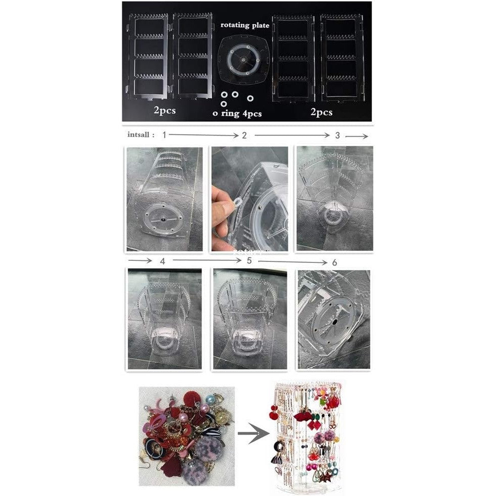 Rotating Jewelry Organizer Stand - Medaid International
